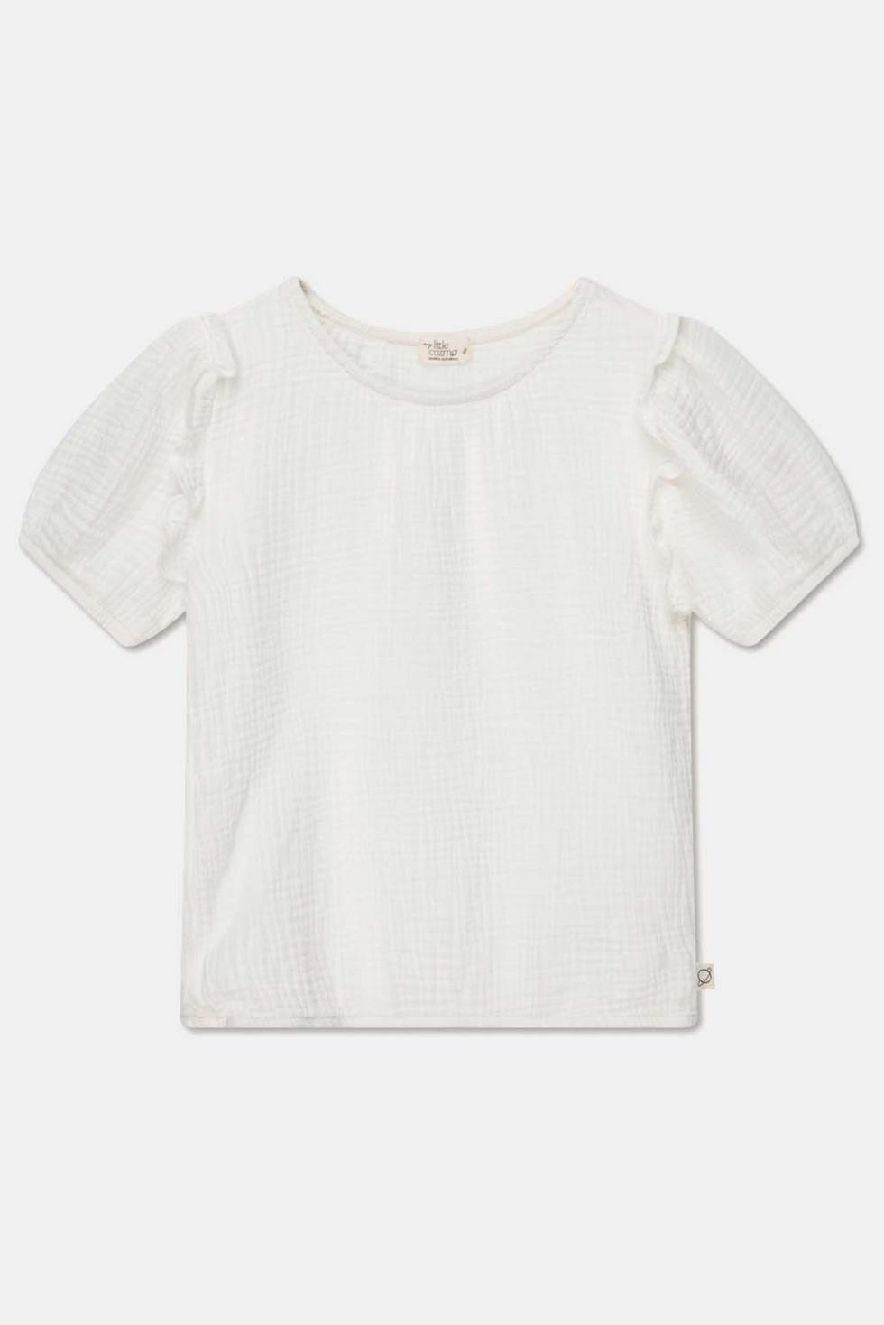 Gauze crop top - Ivory