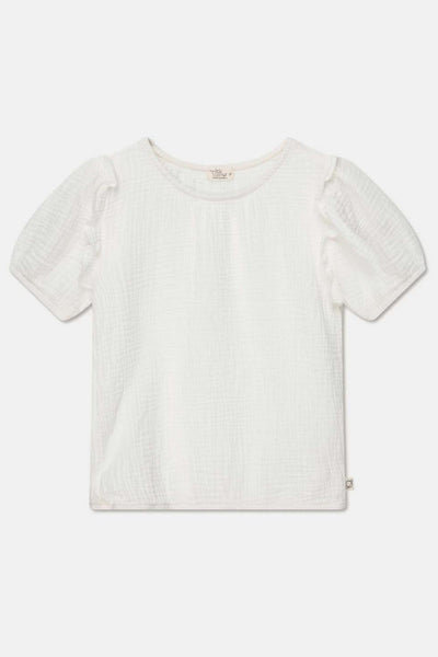 Gauze crop top - Ivory