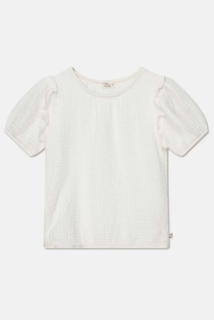 Gauze crop top - Ivory