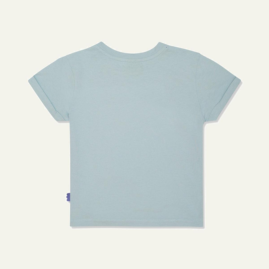 Recycled Cotton Wild Kid T-shirt - Sterling Blue/multi