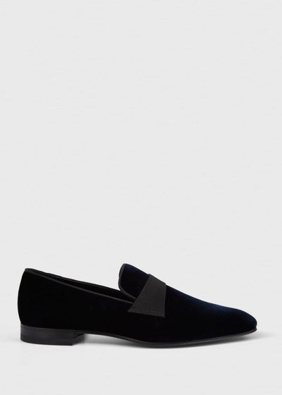 Heron Formal Slip-On - Blue velvet