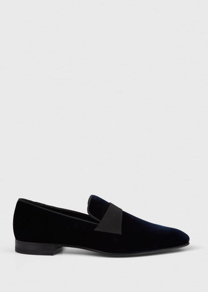 Heron Formal Slip-On - Blue velvet