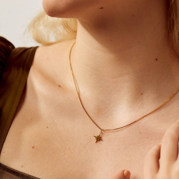 Burst Charm Necklace - Gold