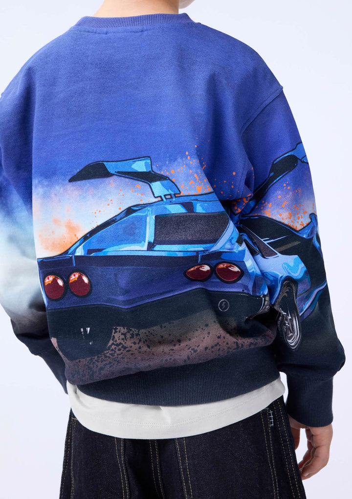 Mattis Sweat Shirt - Car Blue