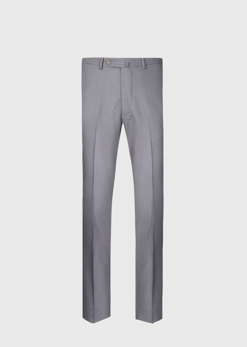 Wool Flannel Dress Trouser - Sand