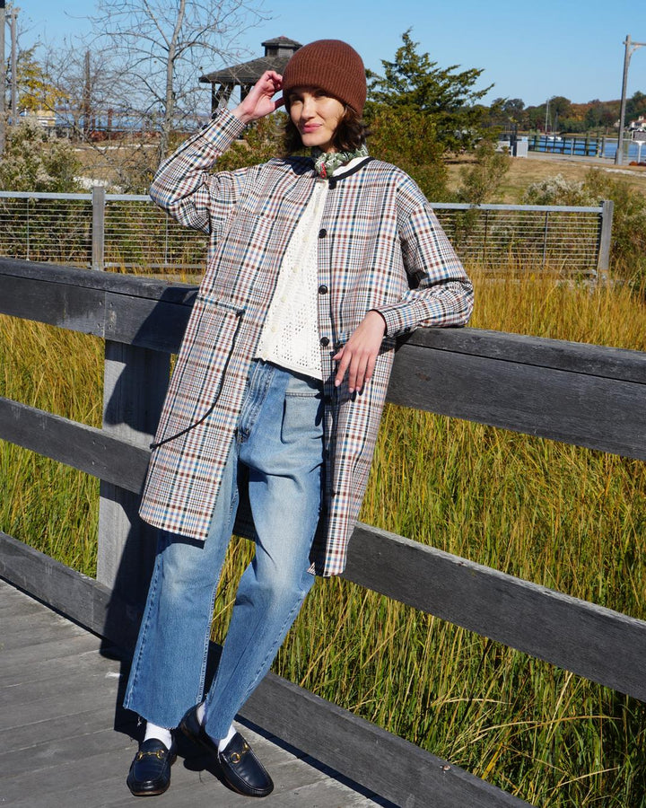 Plaid Anorak Dress - Multi