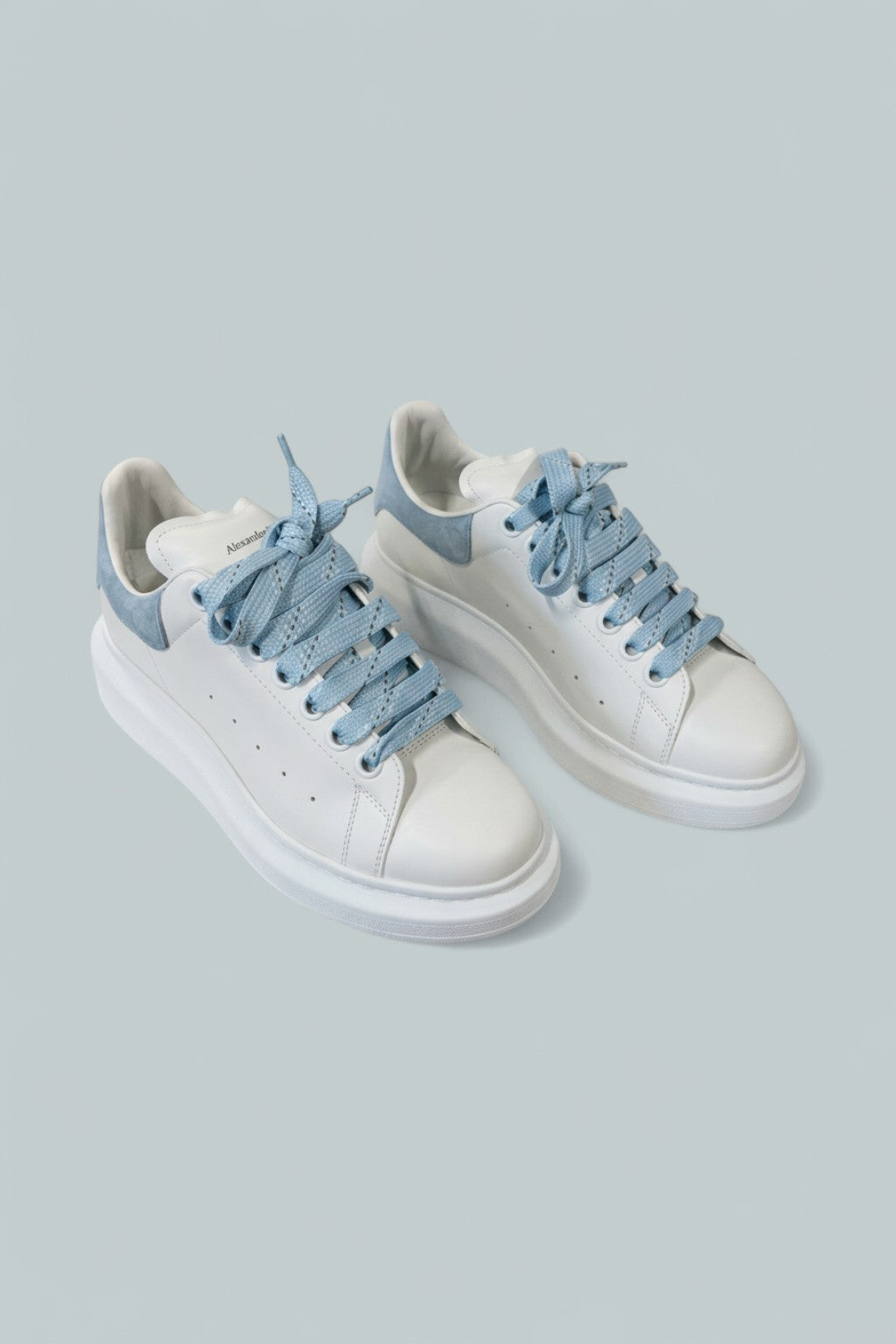 Women's New Tech Platform Sneakers - Pale Blue/White