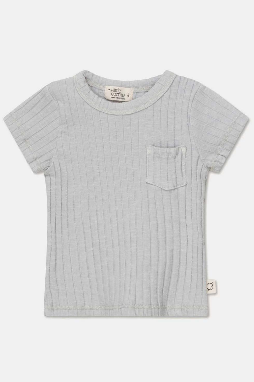 Rib basic baby t-shirt - Soft grey