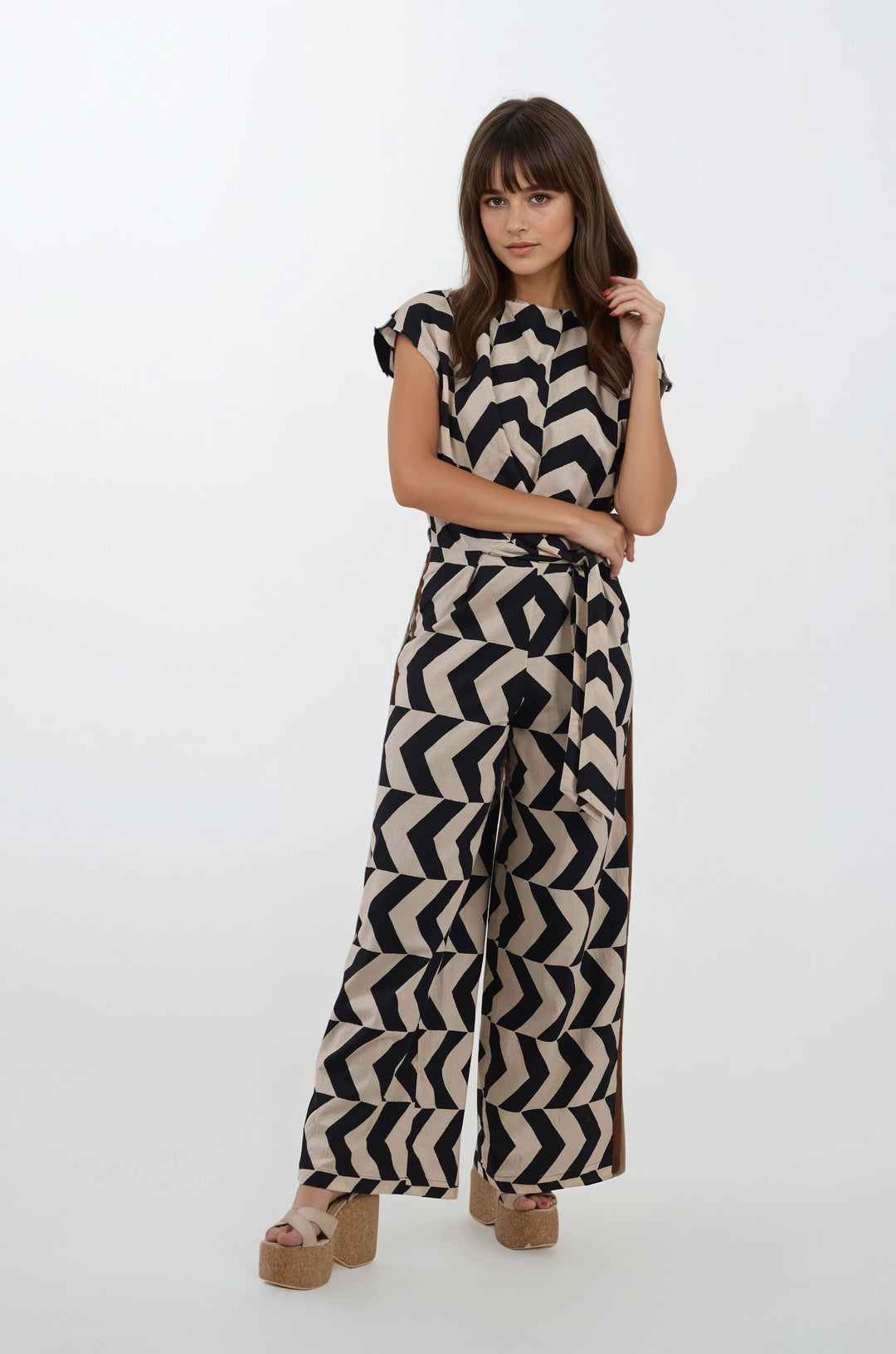 Anika Jumpsuit - Geo Print