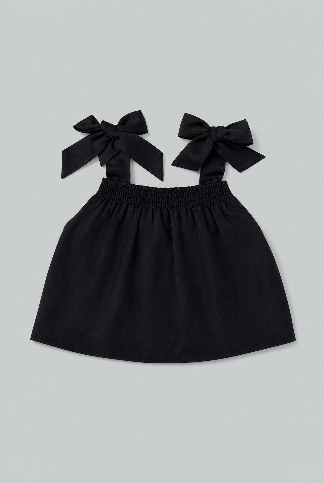Tie Shoulder Top - Black