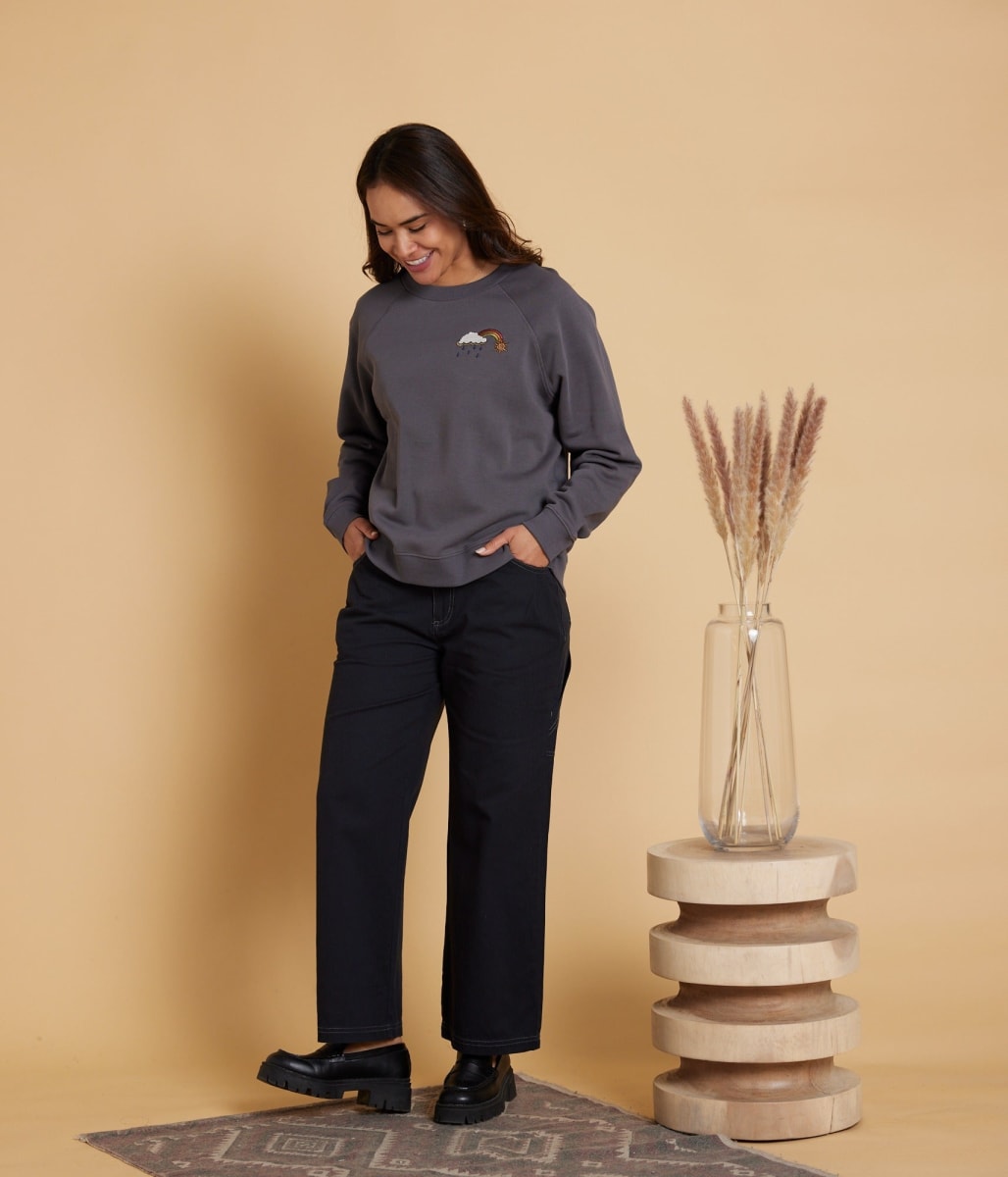 Sometimes Rainbows Sweatshirt - Charcoal