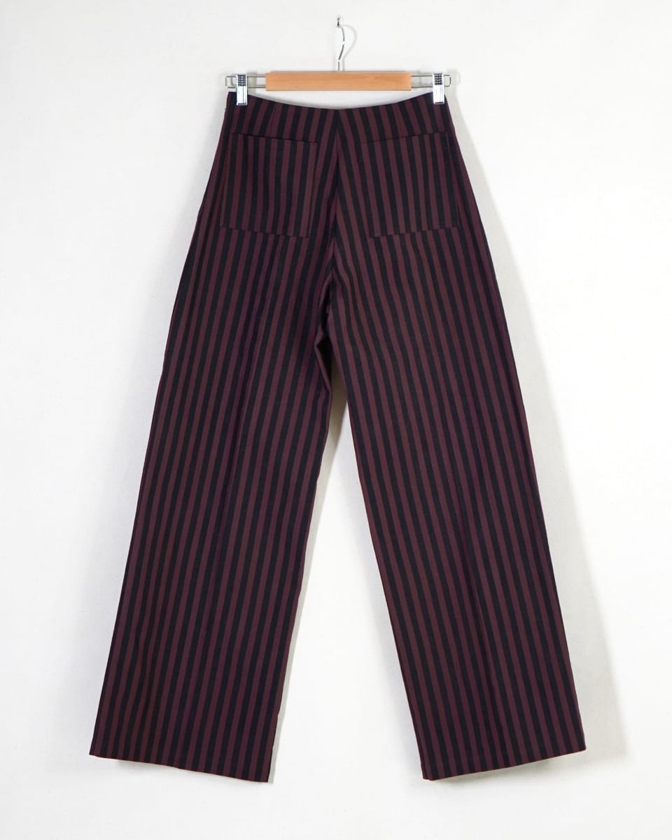 Jasmine Pants - Cocoa Stripe