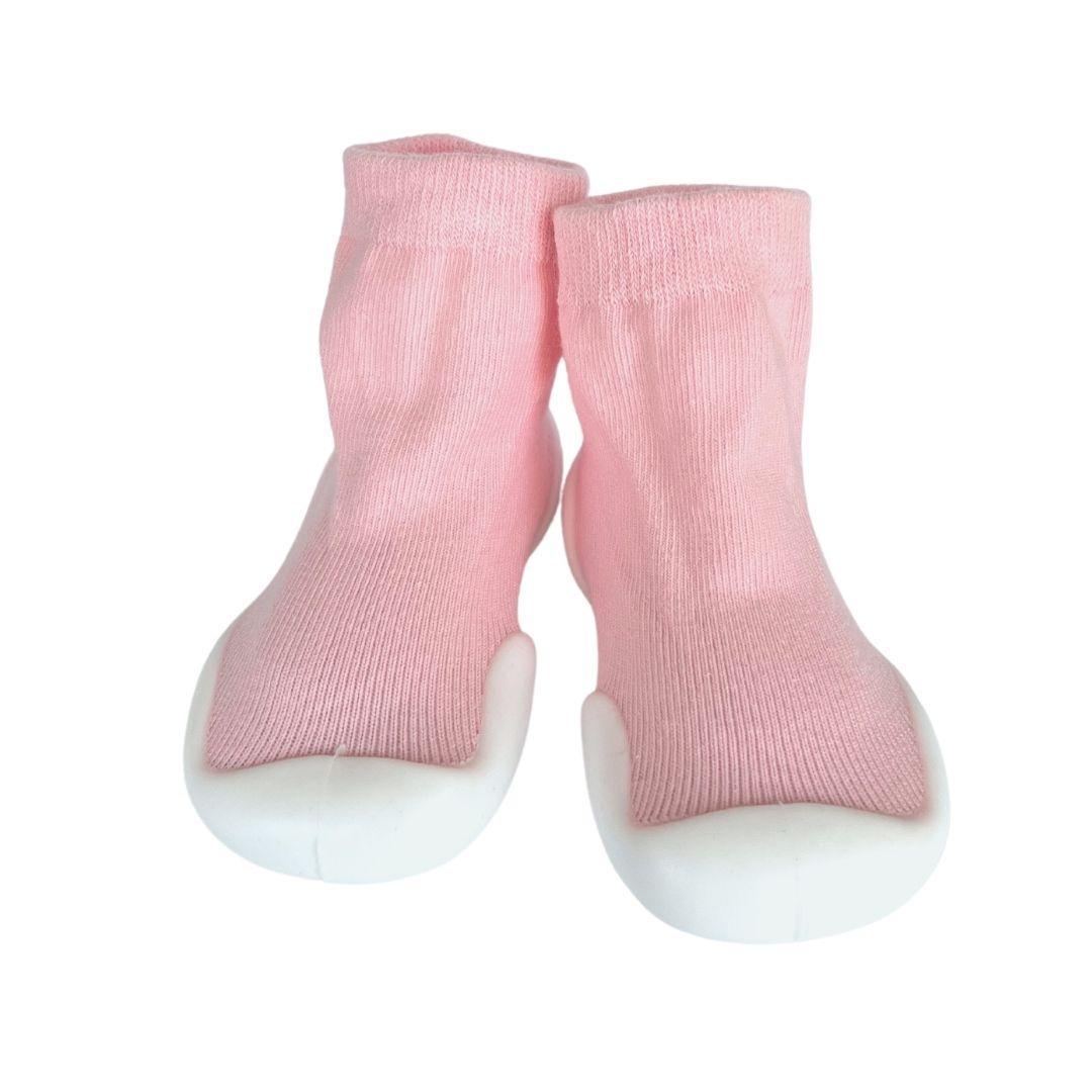White Sole SlipKix™ - Light Pink