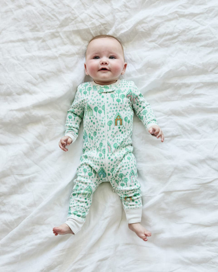 Zip Sleeper - Gingerbread Emerald