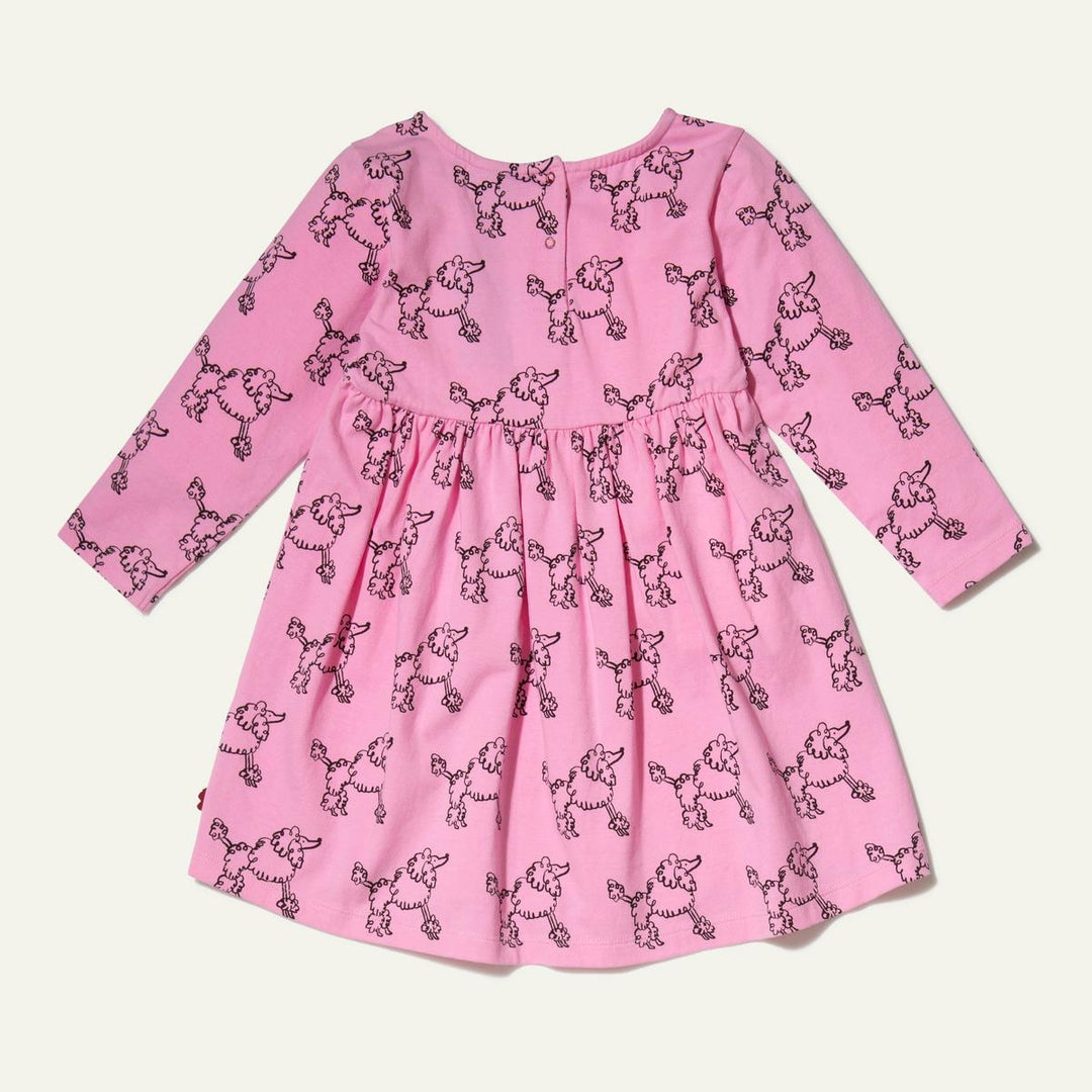Recycled Jersey Coco Baby Dress - Festival Pink