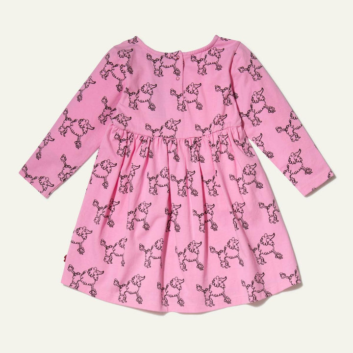 Recycled Jersey Coco Baby Dress - Festival Pink