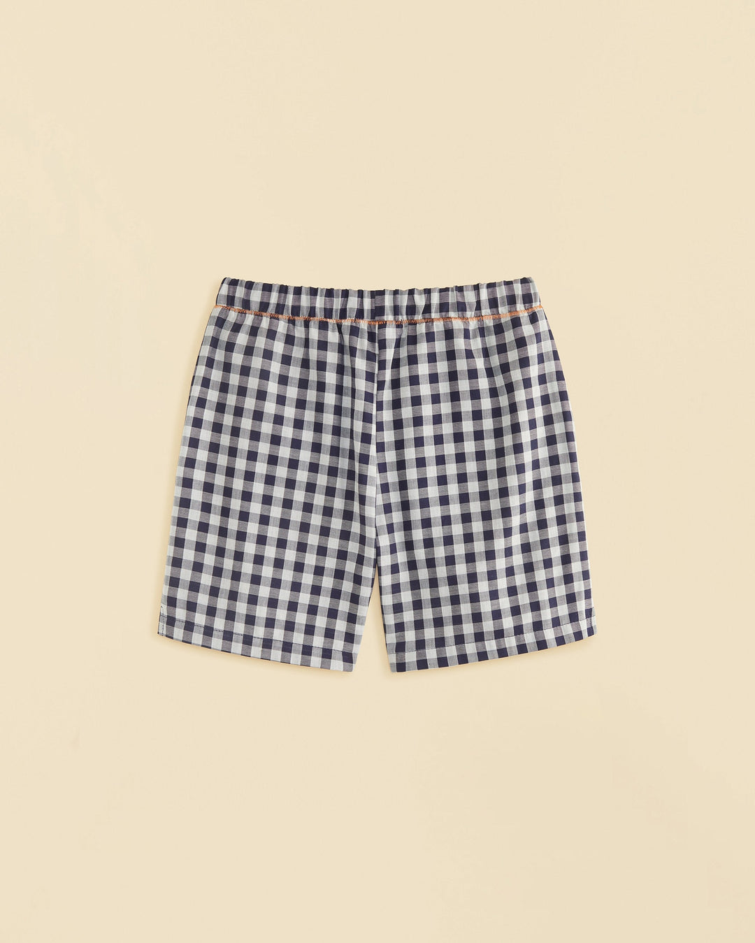 Navy Gingham Shorts