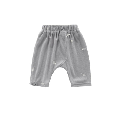 Baby Terry Harem Pants - Grey