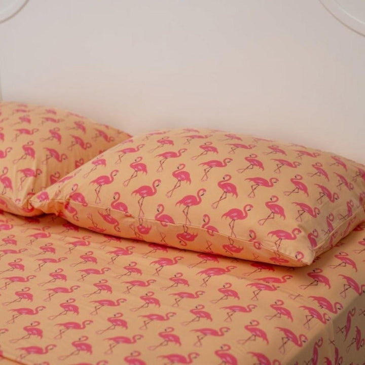Pillow Case - Flamingo Peach