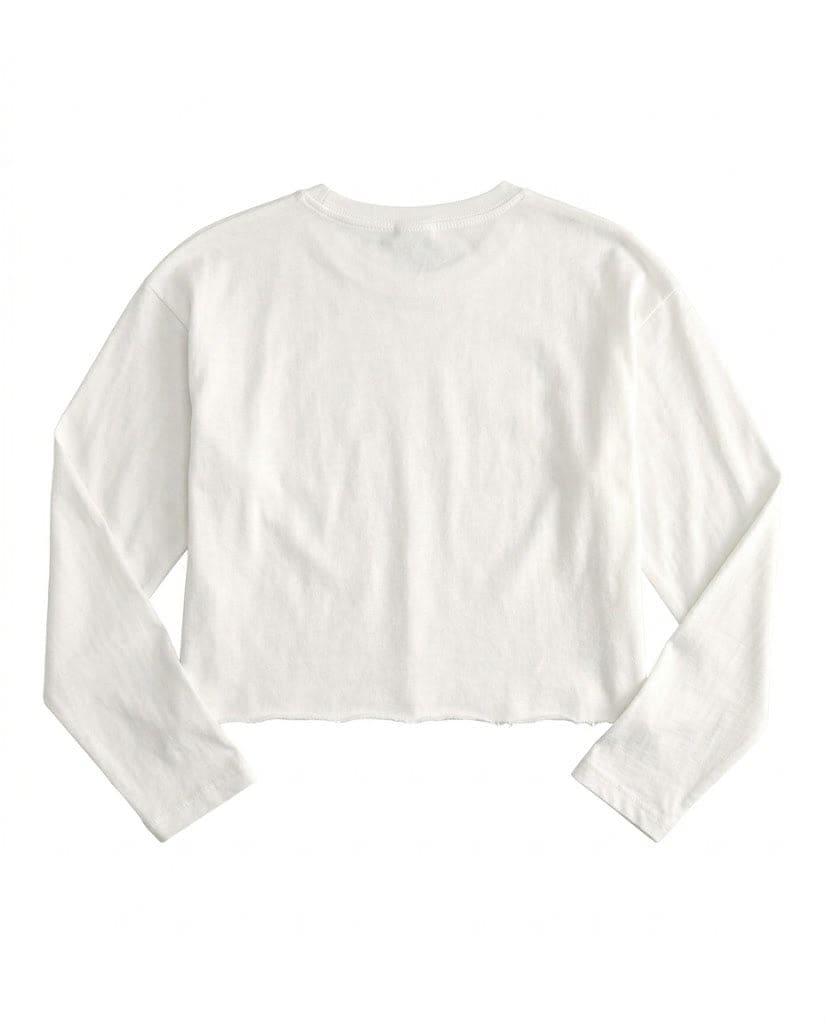 Bestie Crop Little Kids - White