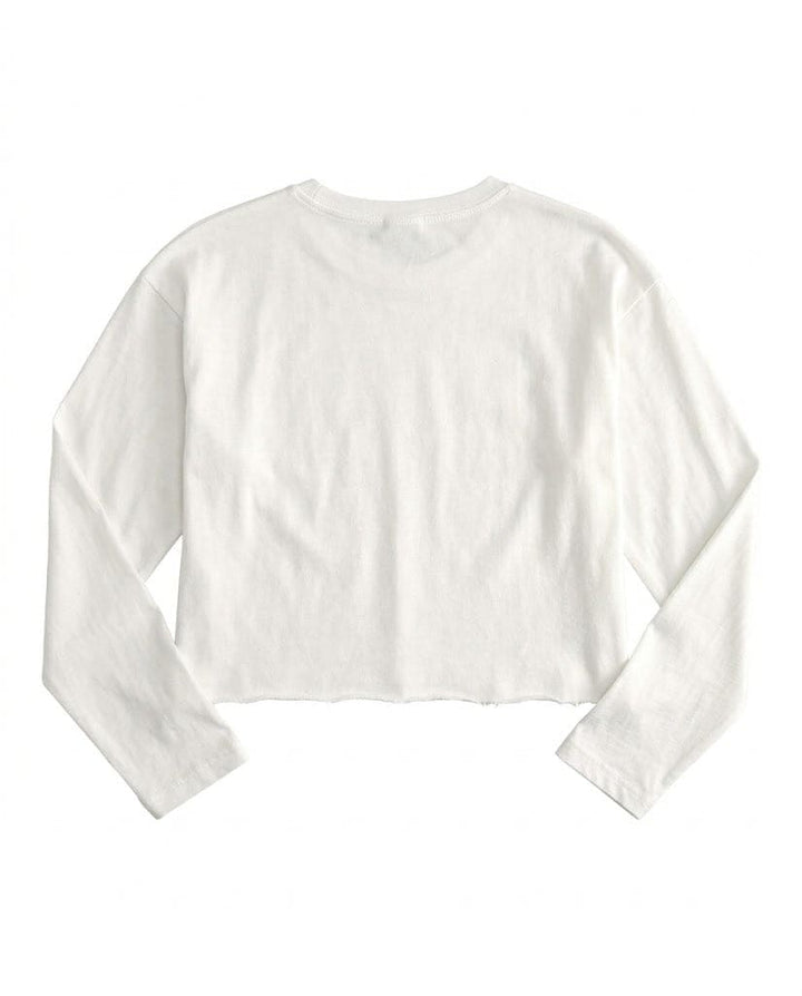 Bestie Crop Little Kids - White