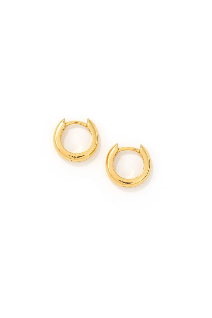 Core 11mm Huggie Hoops Gold - Gold