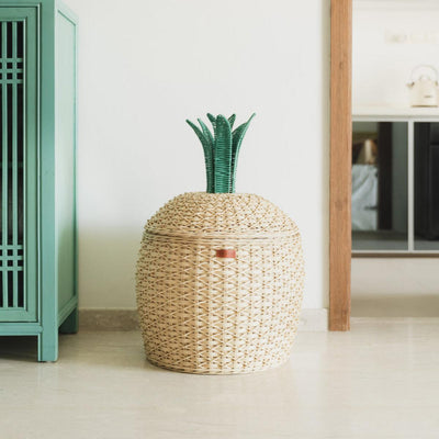 Pineapple Storage Basket Small - Natural