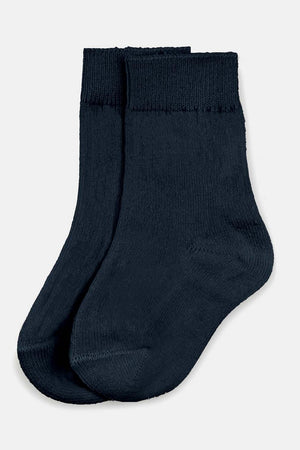 Organic baby anklet socks - Dark blue