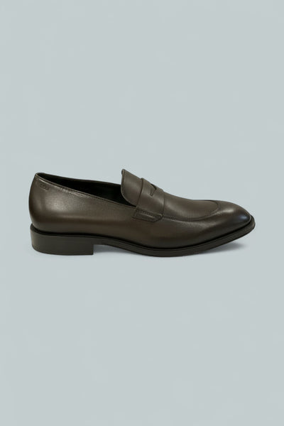 Men's Derrek Apron Toe Penny Loafers - Dark Brown