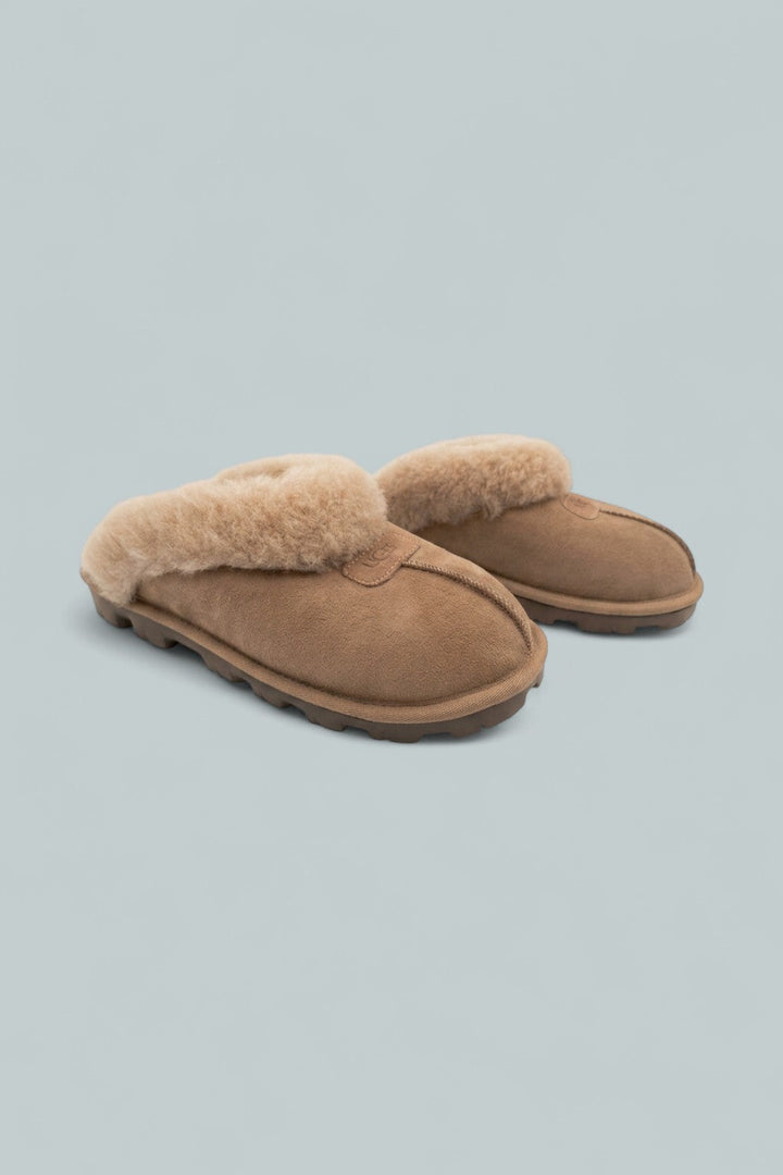 Women's Coquette Shearling Slippers - Rocky Oak