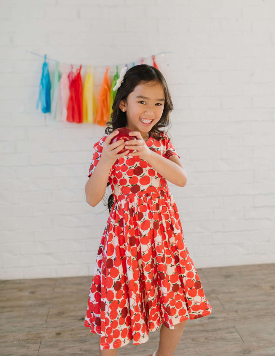 Classic Twirl Dress - Apple