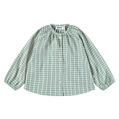 Elona Blouse - Menthe Gingham