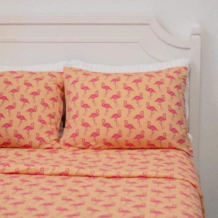 Quilted Blanket - Flamingo Peach