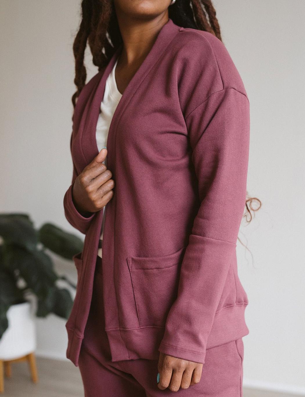 The Women's Relaxed Cardi - Dark Clay