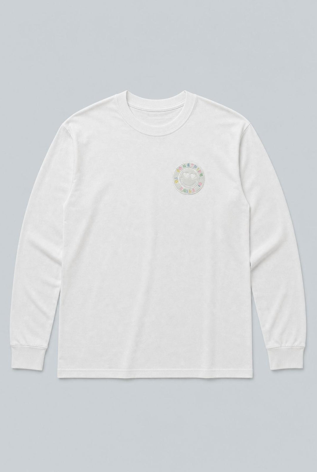 Long Sleeve Logo Tee - White