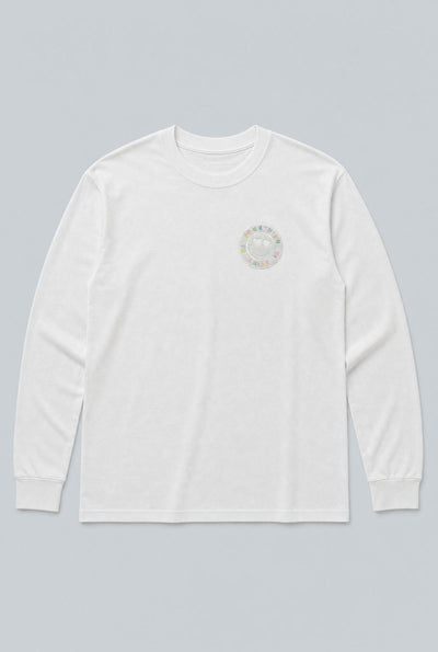 Long Sleeve Logo Tee - White