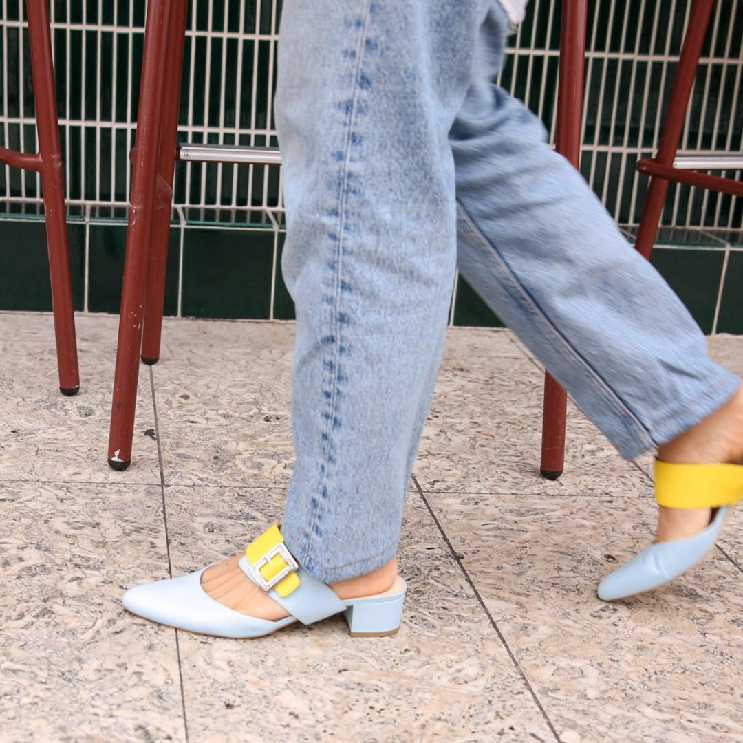 Agate Blue Slide + Grace Strap - Blue