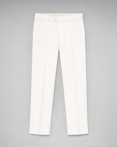 5-Pocket White Jean Pant - White - 32 - Jeans