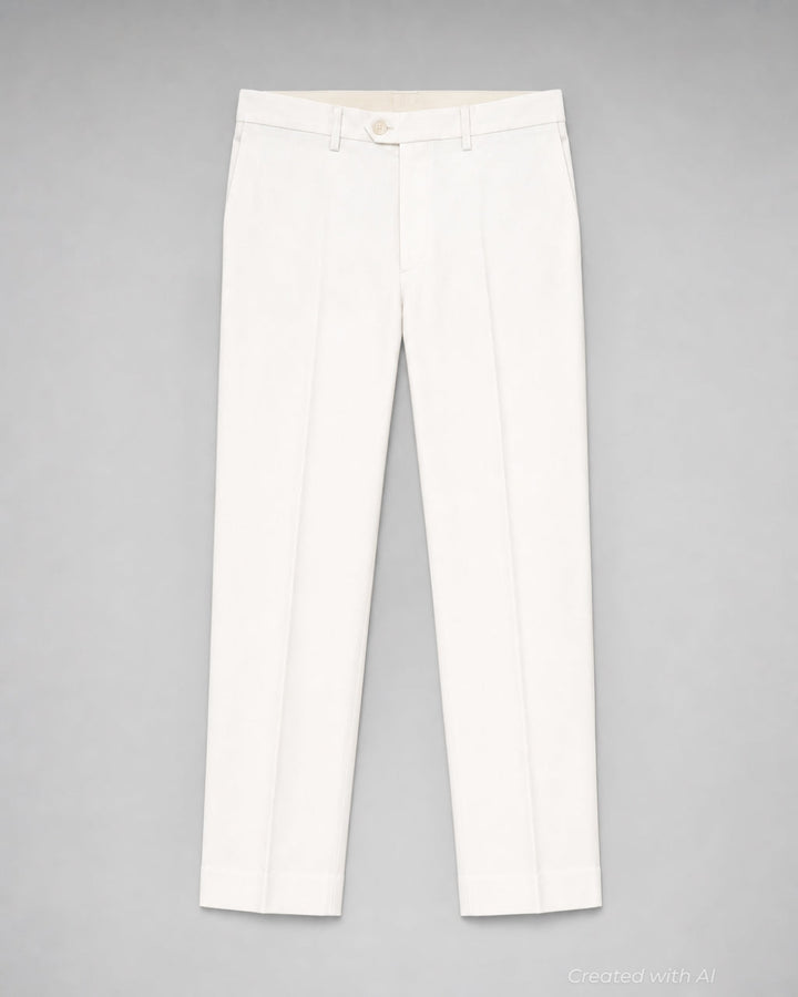 5-Pocket White Jean Pant - White - 32 - Jeans