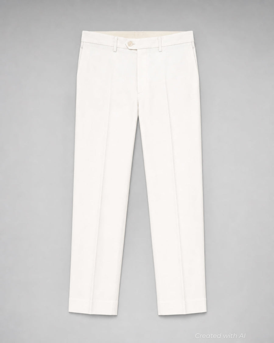 5-Pocket White Jean Pant - White - 32 - Jeans