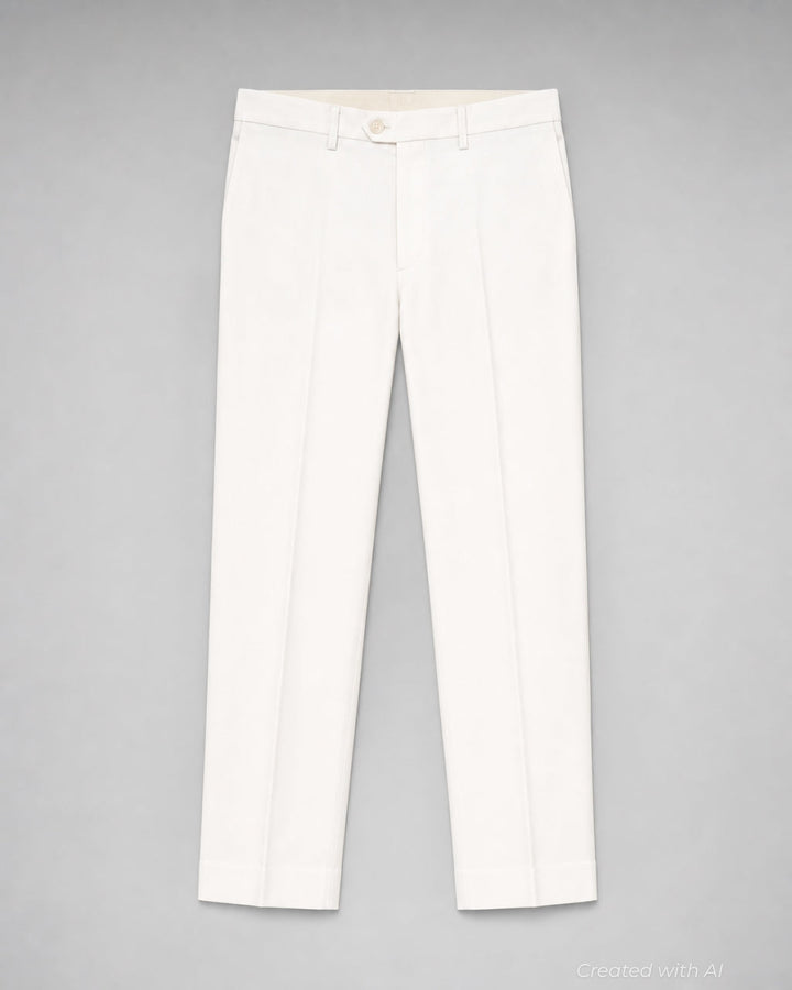 5-Pocket White Jean Pant - White - 32 - Jeans