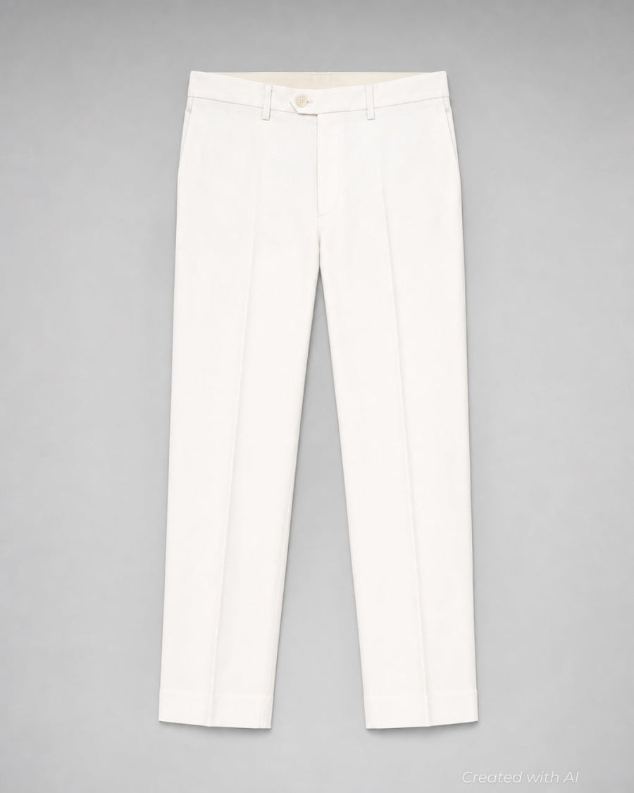 5-Pocket White Jean Pant - White - 32 - Jeans