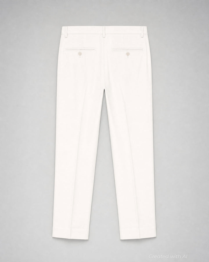 5-Pocket White Jean Pant - White - 32 - Jeans
