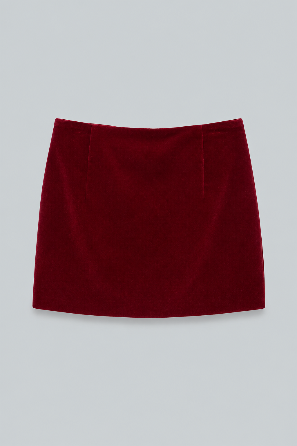 Velvet Vera Mini Skirt - Red