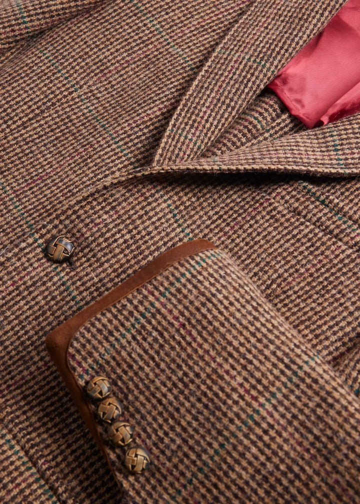Brown Plaid Highlander Jacket - Brown