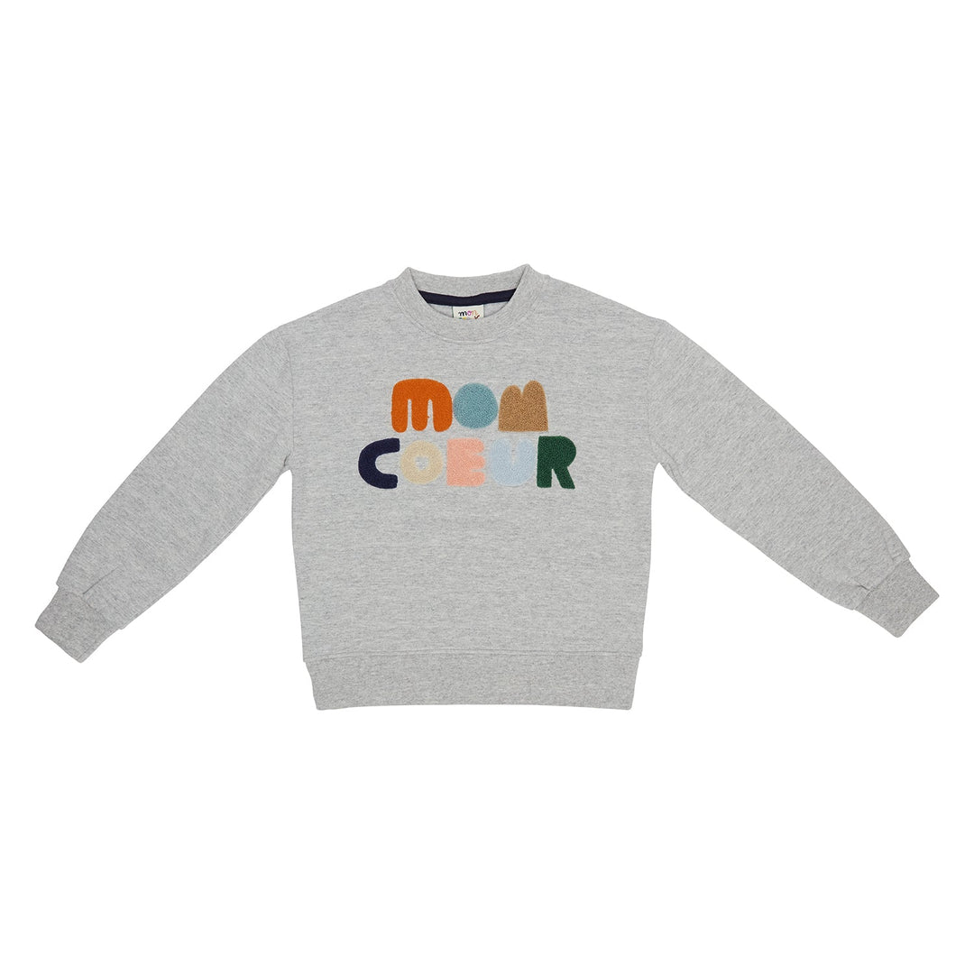 Kid Mon Coeur Sweatshirt - Light Grey