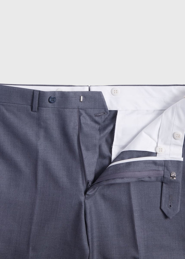 Wool & Silk James Dress Trouser - Grey