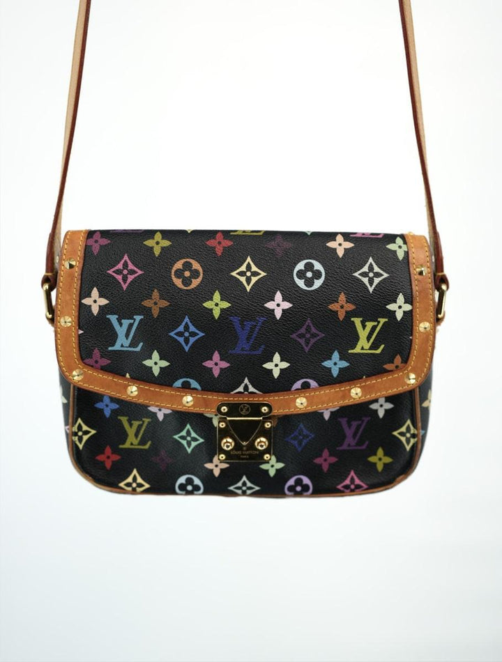 Pre-Owned Louis Vuitton Monogram Multicolor Sologne Black