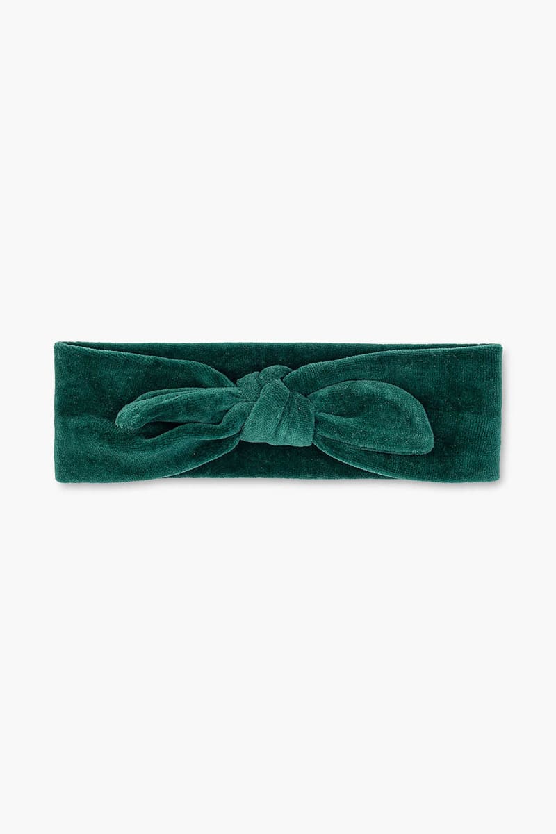 Velour Headband - Green