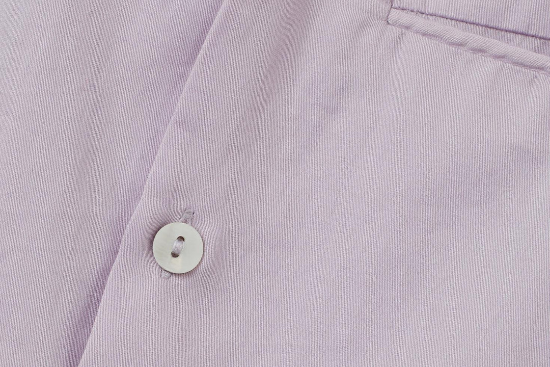 Baby LS Organic Cotton Woven Collared Shirt - Lavender
